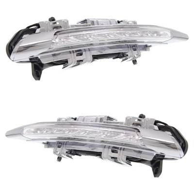 Rareelectrical - New Pair Of Driving Light Compatible With Mercedes Benz C250 4Matic 6 Cyl 2.5L Glk350 4Matic 6 Cyl - Image 2