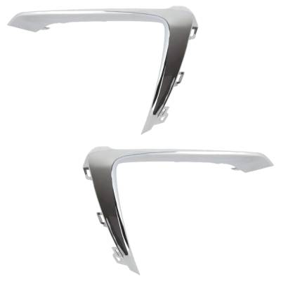 Rareelectrical - New Pair Of Grille Trim Compatible With Chevrolet Cruze Lt 4 Cyl 1.6L Cruze L 4 Cyl 1.4L 2019 By - Image 1