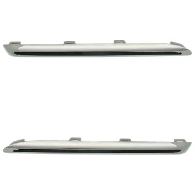 New Left Upper And Right Upper Grille Trim Compatible With Mercedes Benz E300 4Matic E450 4Matic
