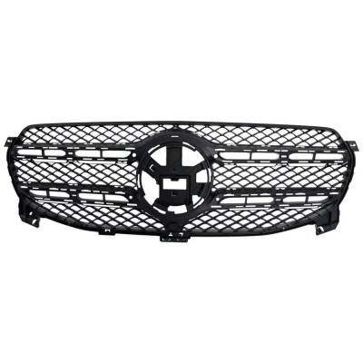 New Black Shell Grille Assembly Compatible With Mercedes Benz Gle450 4Matic 6 Cyl 3.0L Gle350 4Matic