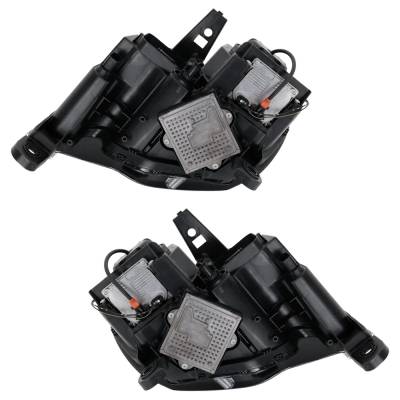 Rareelectrical - New Pair Of Headlight Compatible With Jeep Grand Cherokee Limited 8 Cyl 5.7L Grand Cherokee Wk - Image 5