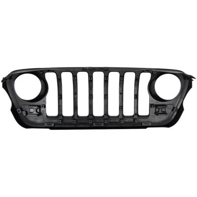 Rareelectrical - New Painted Black Grille Assembly Compatible With Jeep Gladiator Sport S 6 Cyl 3.0L Wrangler Sahara - Image 4