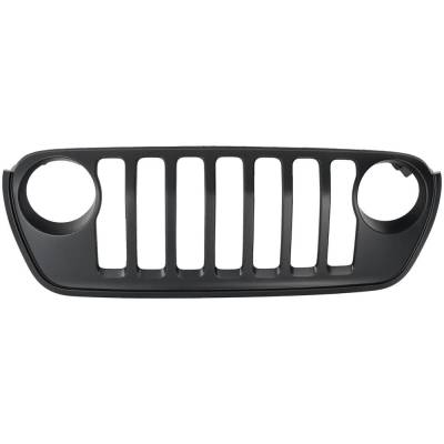 Rareelectrical - New Painted Black Grille Assembly Compatible With Jeep Wrangler Sport 6 Cyl 3.0L Gladiator Overland - Image 2