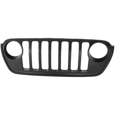 Rareelectrical - New Painted Black Grille Assembly Compatible With Jeep Wrangler Sport Altitude 4 Cyl 2.0L Wrangler - Image 1