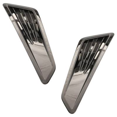 Rareelectrical - New Pair Of Hood Scoop Compatible With Chevrolet Camaro Ss 2016-2018 By Gm1235136 23403779 Gm1235137 - Image 5