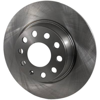 Rareelectrical - New Solid Brake Disc Compatible With Audi Volkswagen Tiguan Wolfsburg Edition 4 Cyl 2.0L Eos Lux 4 - Image 1