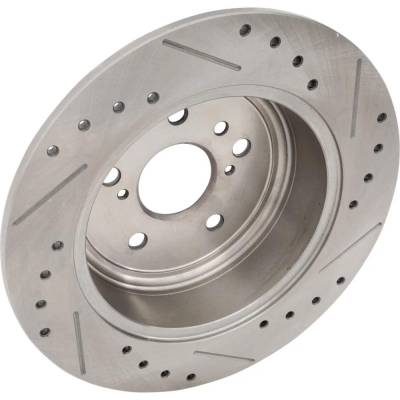 Rareelectrical - New Solid Brake Disc Compatible With Toyota Highlander Plus 4 Cyl 2.7L Highlander Hybrid Limited 6 - Image 2