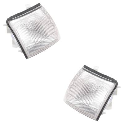 Rareelectrical - New Pair Of Corner Light Compatible With Lexus Ls400 Base 8 Cyl 4.0L 1995-1997 Lx2526100 Lx2527100 - Image 2