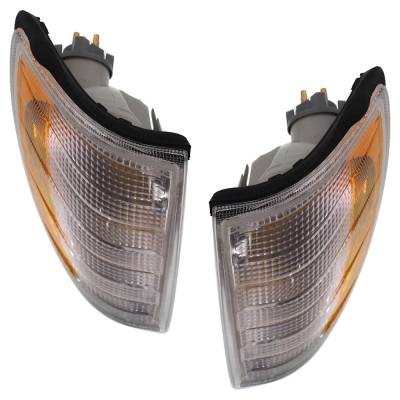 Rareelectrical - New Pair Of Corner Light Compatible With Mercedes Benz E500 Base 8 Cyl 5.0L E420 Base 8 Cyl 4.2L - Image 4