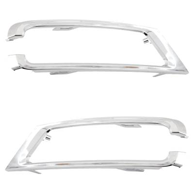 Rareelectrical - New Pair Of Headlight Bezel Compatible With Ford Expedition Max Xl 6 Cyl 3.5L Expedition Max Limited - Image 2