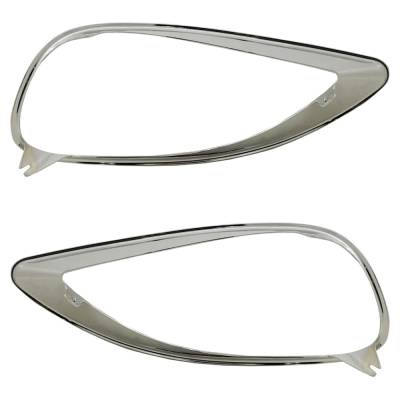 Rareelectrical - New Front Left And Front Right Headlight Bezel Compatible With Freightliner Columbia 120 4 Cyl 8.5L - Image 5