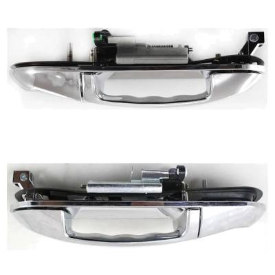 Rareelectrical - Front Pair Exterior Door Handle Compatible With 2002-2010 Ford Explorer Mercury Mountaineer Chrome - Image 6