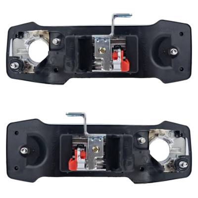 Rareelectrical - Set Of 2 Rear Exterior Door Handle Compatible With 2013-2021 Nissan Nv200 Chevrolet City Chrome With - Image 4