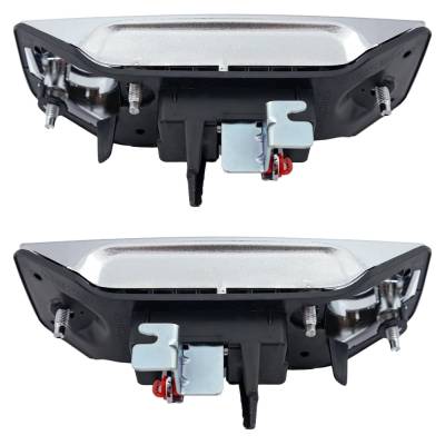 Rareelectrical - Set Of 2 Rear Exterior Door Handle Compatible With 2013-2021 Nissan Nv200 Chevrolet City Chrome With - Image 5