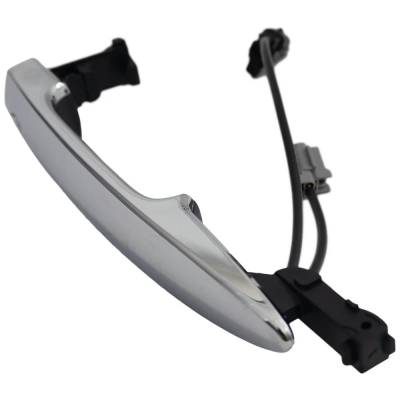 Rareelectrical - Front Or Rear Driver Side Exterior Door Handle Compatible With 2011-2017 Nissan Leaf Chrome Without - Image 2