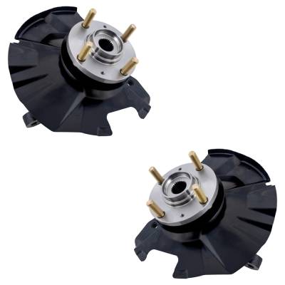 Rareelectrical - New Front Left And Front Right Knuckle Compatible With Hyundai Accent Sr 4 Cyl 1.6L Accent Gs 4 Cyl - Image 2