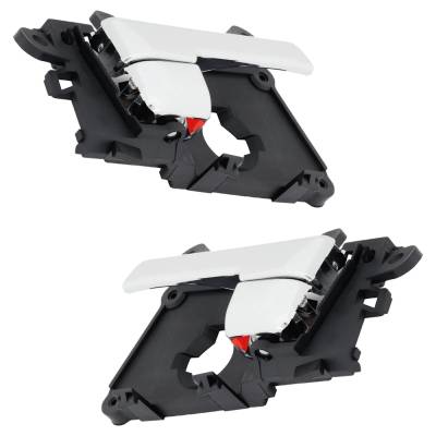 Rareelectrical - Front Pair Interior Door Handle Compatible With 2011-2016 Kia Optima Chrome Without Key Hole - Image 3