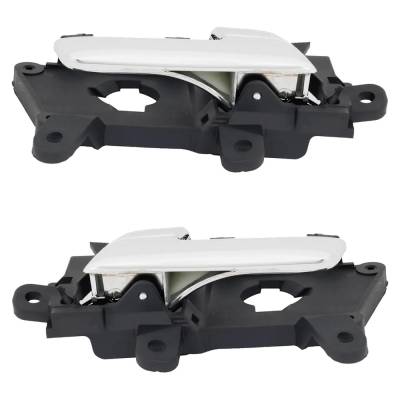 Rareelectrical - Front Pair Interior Door Handle Compatible With 2011-2016 Kia Optima Chrome Without Key Hole - Image 5