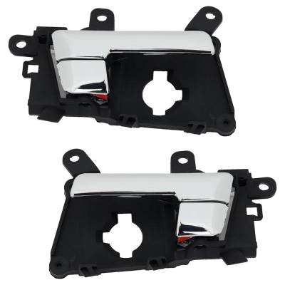 Rareelectrical - Set Of 2 Front Interior Door Handle Compatible With 2011-2016 Kia Optima Chrome Without Key Hole - Image 2