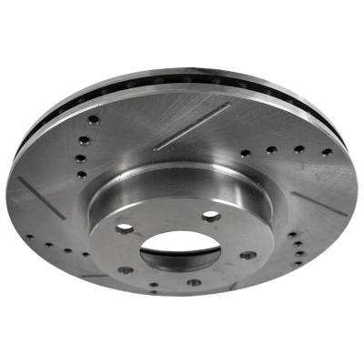 Rareelectrical - New Cross-Drilled And Slotted Brake Disc Compatible With Mazda Cx-3 Sport 4 Cyl 2.0L 3 Touring 4 Cyl - Image 6