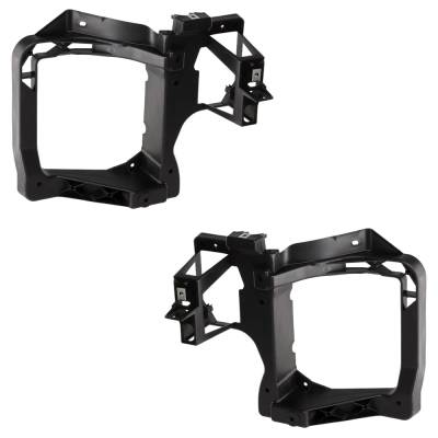 Rareelectrical - New Pair Of Headlight Bracket Compatible With Jeep Cherokee Limited 6 Cyl 3.2L Cherokee Altitude 4 - Image 1