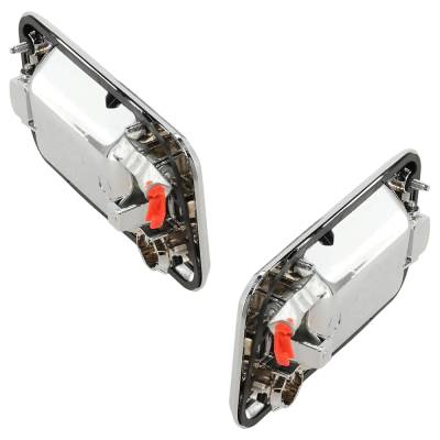 Rareelectrical - Front Driver And Passenger Side Exterior Door Handle Compatible With 2003-2009 Hummer H2 Chrome With - Image 7