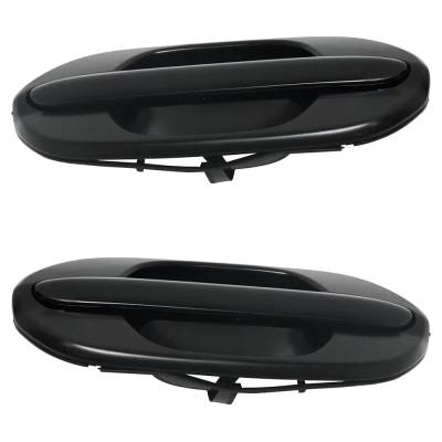 Rareelectrical - Set Of 2 Rear Exterior Door Handle Compatible With 1999-2004 Honda Odyssey Primed Paintable Without - Image 4