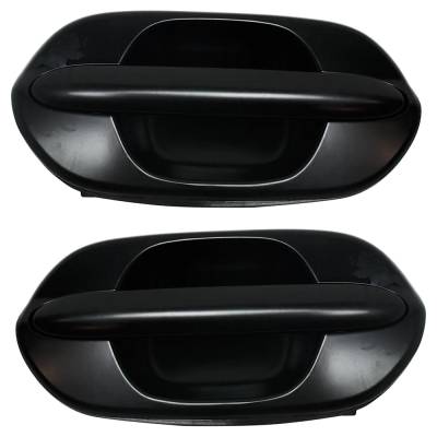 Rareelectrical - Rear Pair Exterior Door Handle Compatible With 1999-2004 Honda Odyssey Primed Paintable Without Key - Image 1