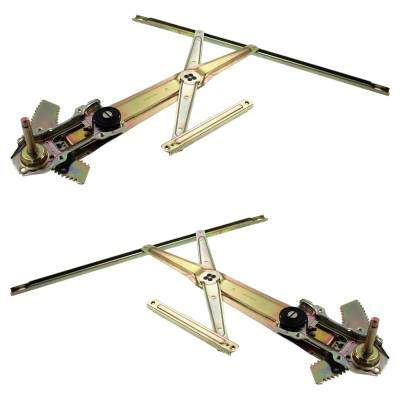 Rareelectrical - New Front Left And Front Right Window Regulator Compatible With Honda Civic Ex 4 Cyl 1.6L Civic - Image 3