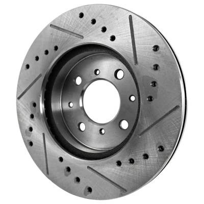 Rareelectrical - New Vented Brake Disc Compatible With Acura Honda Civic Si 4 Cyl 2.0L Civic Gx 4 Cyl 1.7L Fit Base 4 - Image 3