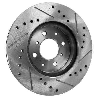 Rareelectrical - New Vented Brake Disc Compatible With Acura Honda Civic Si 4 Cyl 2.0L Civic Gx 4 Cyl 1.7L Fit Base 4 - Image 4
