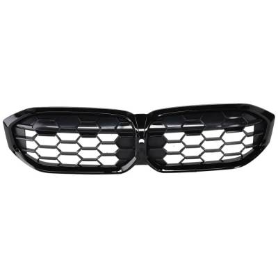 Bright Black Grille Assembly Compatible With Bmw M340i Xdrive Base 6 Cyl 3.0L M340i Base 6 Cyl 3.0L