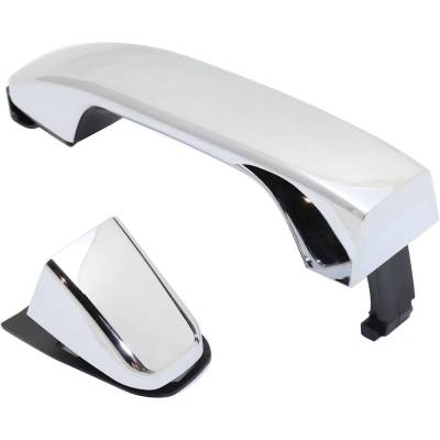 Rareelectrical - Right Front Exterior Door Handle Compatible With 2015-2022 Gmc Canyon Chevrolet Colorado Chrome - Image 2