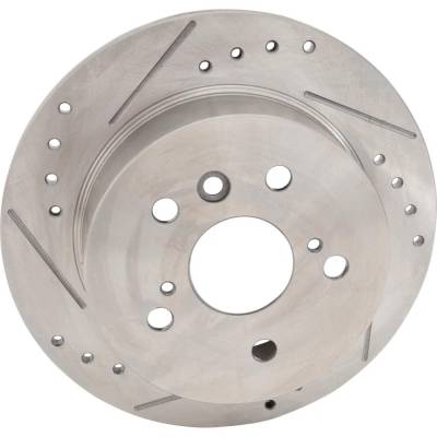 Rareelectrical - New Solid Brake Disc Compatible With Lexus Toyota Camry Hybrid 4 Cyl 2.4L Avalon Base 6 Cyl 3.5L - Image 3