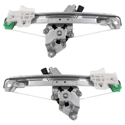 Rareelectrical - New Rear Left And Rear Right Window Regulator Compatible With Chevrolet Malibu Classic Lt 6 Cyl 3.5L - Image 4