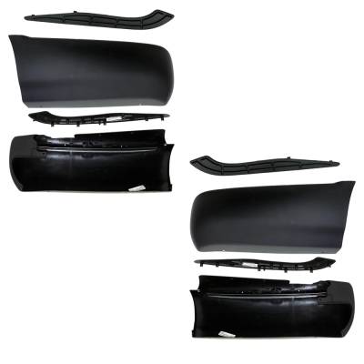 Rareelectrical - New Pair Of Quarter Panel Extension Compatible With Chevrolet Gmc Sonoma Sls 4 Cyl 2.2L S10 Ls 4 Cyl - Image 2