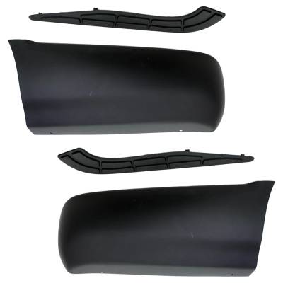 New Pair Of Quarter Panel Extension Compatible With Chevrolet Gmc S10 Ls 6 Cyl 4.3L Sonoma Sls 6 Cyl