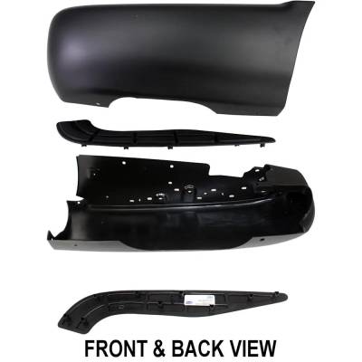 Rareelectrical - New Right Quarter Panel Extension Compatible With Chevrolet Gmc S10 Base 6 Cyl 4.3L Sonoma Sl 6 Cyl - Image 2