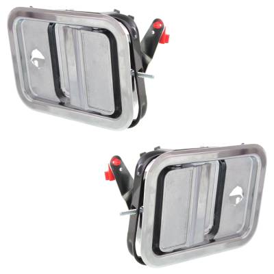 Rareelectrical - Set Of 2 Front Exterior Door Handle Compatible With 1991-2009 Freightliner Classic Freightliner - Image 2