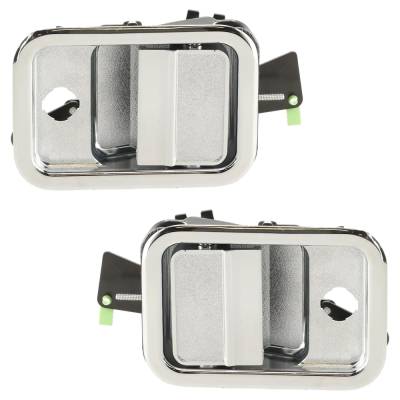 Front Driver And Passenger Side Exterior Door Handle Compatible With 2000-2014 Freightliner Century