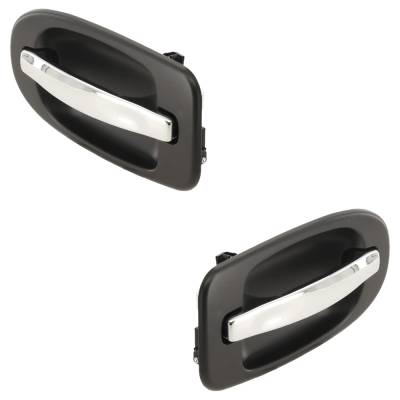 Rareelectrical - Set Of 2 Rear Exterior Door Handle Compatible With 1997-2009 Pontiac Trans Saturn Relay Chevrolet - Image 2