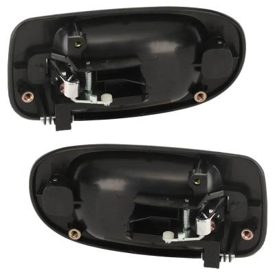 Rareelectrical - Set Of 2 Rear Exterior Door Handle Compatible With 1997-2009 Pontiac Trans Saturn Relay Chevrolet - Image 5