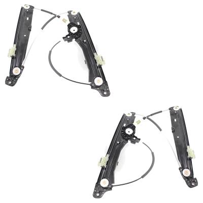 Rareelectrical - New Front Left And Front Right Window Regulator Compatible With Bmw Activehybrid 7 Base 740Li Xdrive - Image 1