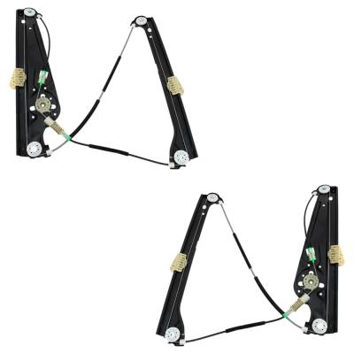 Rareelectrical - New Front Left And Front Right Window Regulator Compatible With Bmw 760Li Base 12 Cyl 6.0L 750Li - Image 2