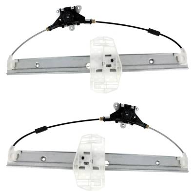 Rareelectrical - New Front Left And Front Right Window Regulator Compatible With Jeep Wrangler Jk Rubicon 6 Cyl 3.6L - Image 4