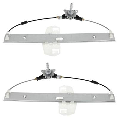 Rareelectrical - New Front Left And Front Right Window Regulator Compatible With Jeep Wrangler Jk Rubicon 6 Cyl 3.6L - Image 5