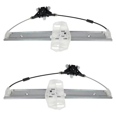 Rareelectrical - New Front Left And Front Right Window Regulator Compatible With Jeep Wrangler Jk Unlimited Sahara 6 - Image 1