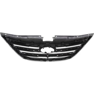 Rareelectrical - New Chrome Grille Assembly Compatible With Hyundai Sonata Limited 4 Cyl 2.0L Sonata Se 4 Cyl 2.0L - Image 5