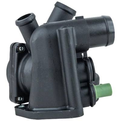 Rareelectrical - New 3 Outlet Ports Thermostat Housing Compatible With Audi Volkswagen Jetta Glx 6 Cyl 2.8L Eurovan - Image 3