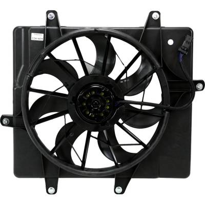Rareelectrical - New Single Cooling Fan Assembly Compatible With Chrysler Pt Cruiser Lx 4 Cyl 2.4L Pt Cruiser Classic - Image 5